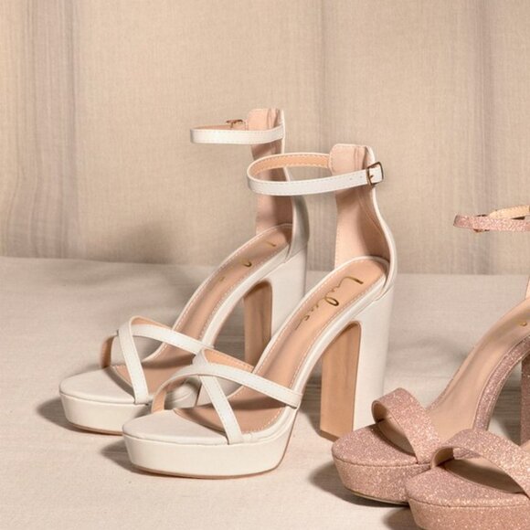 Lulus DALE bone heels - Picture 3 of 3